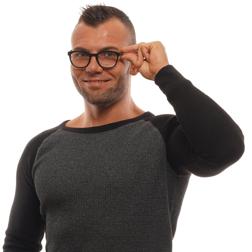 Black Synthetic Round Glasses Frames