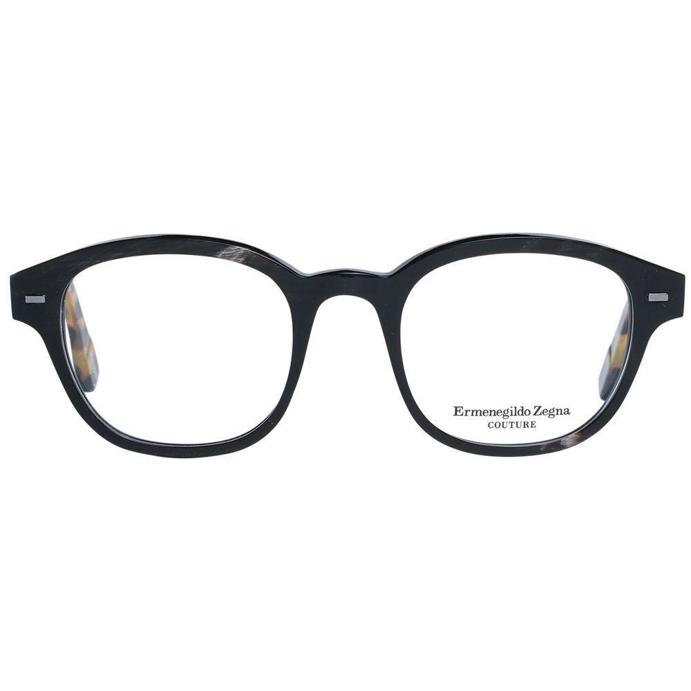 Brown Leather Round Glasses Frames
