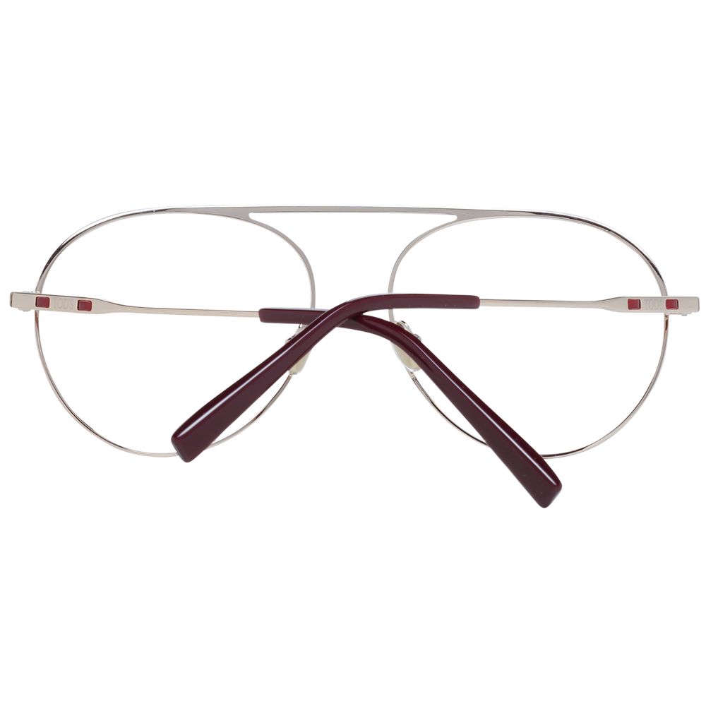 Red Aviator Glasses with Synthetic Metal Frames