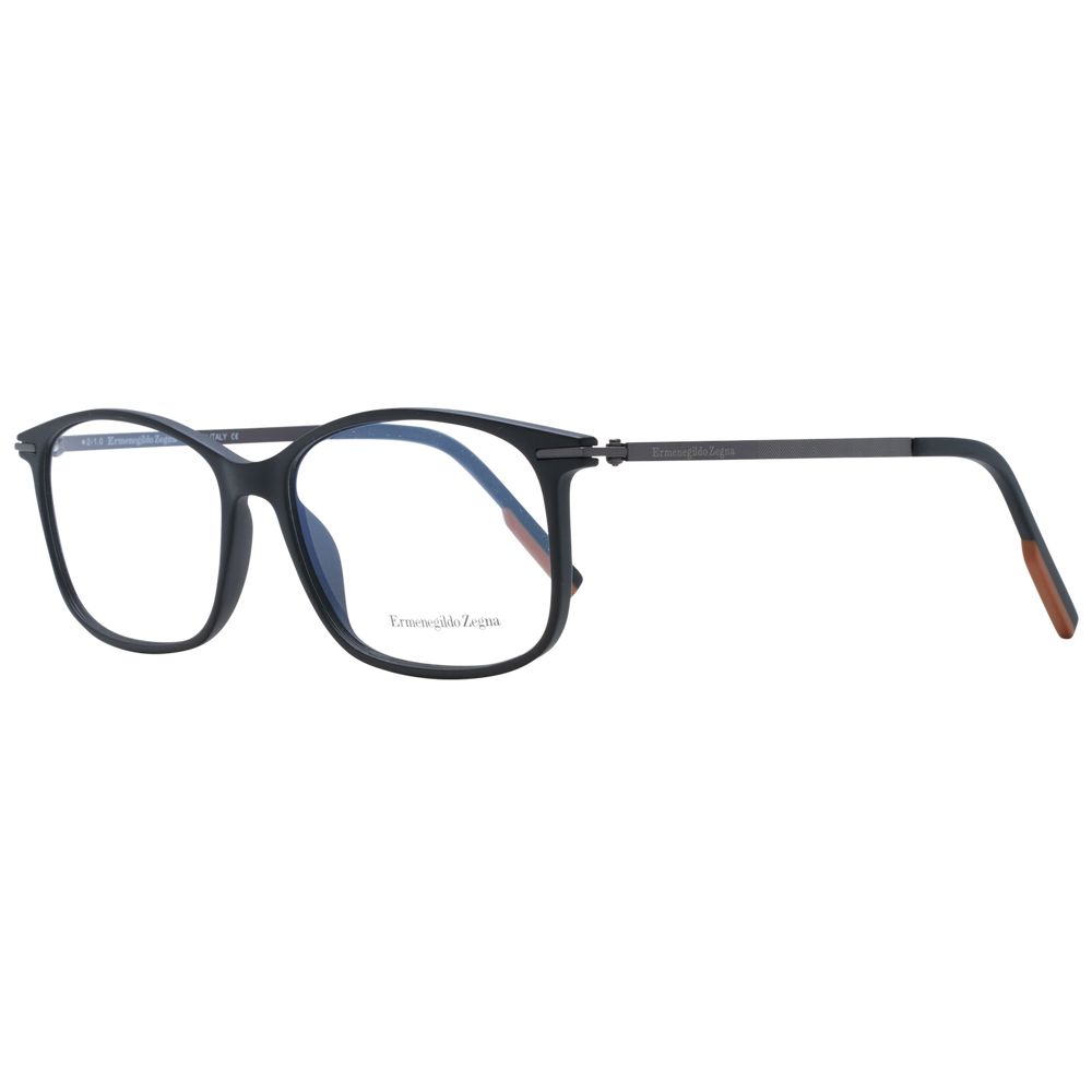 Schwarze, vollsitzende Brille aus Kunststoff von Ermenegildo Zegna