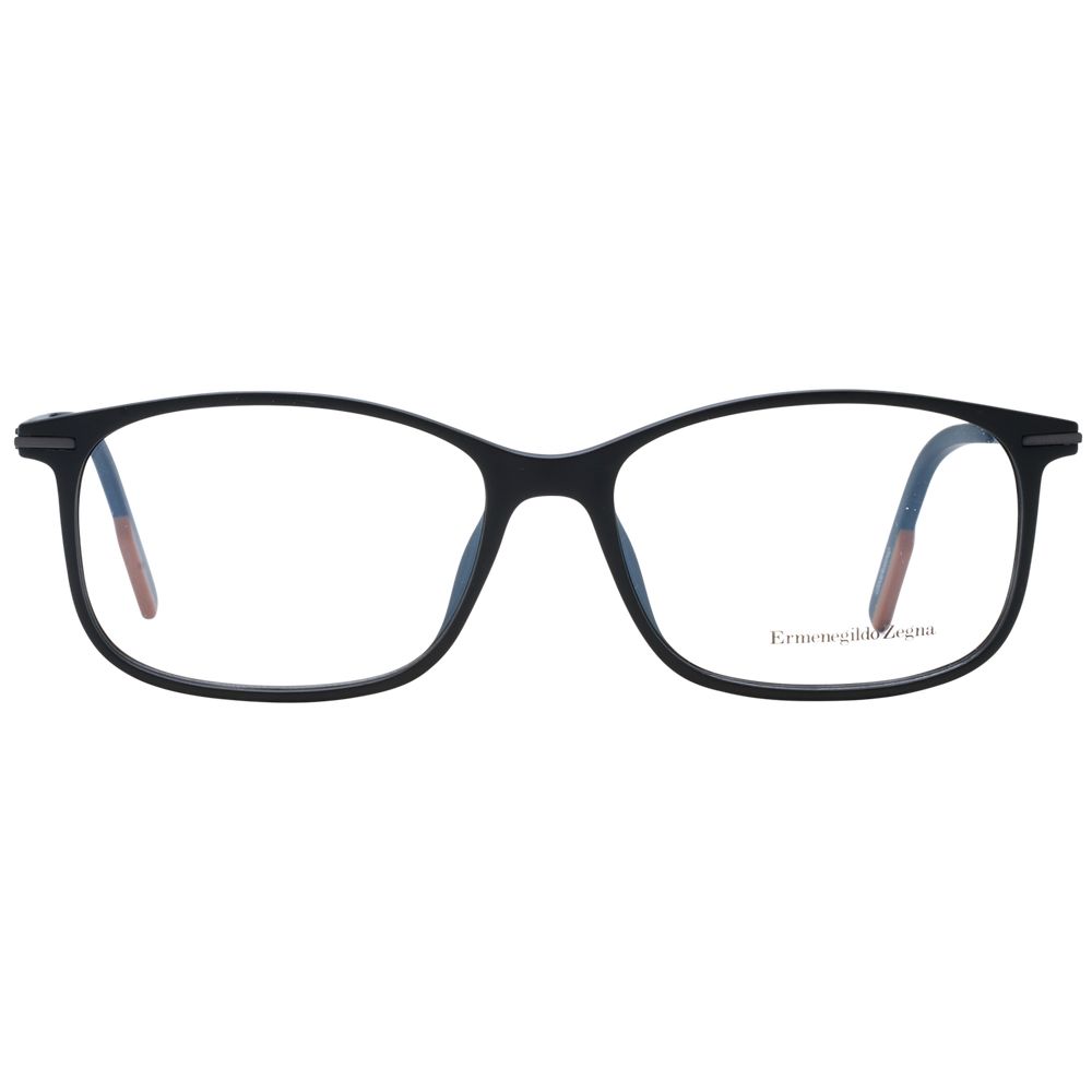 Schwarze, vollsitzende Brille aus Kunststoff von Ermenegildo Zegna