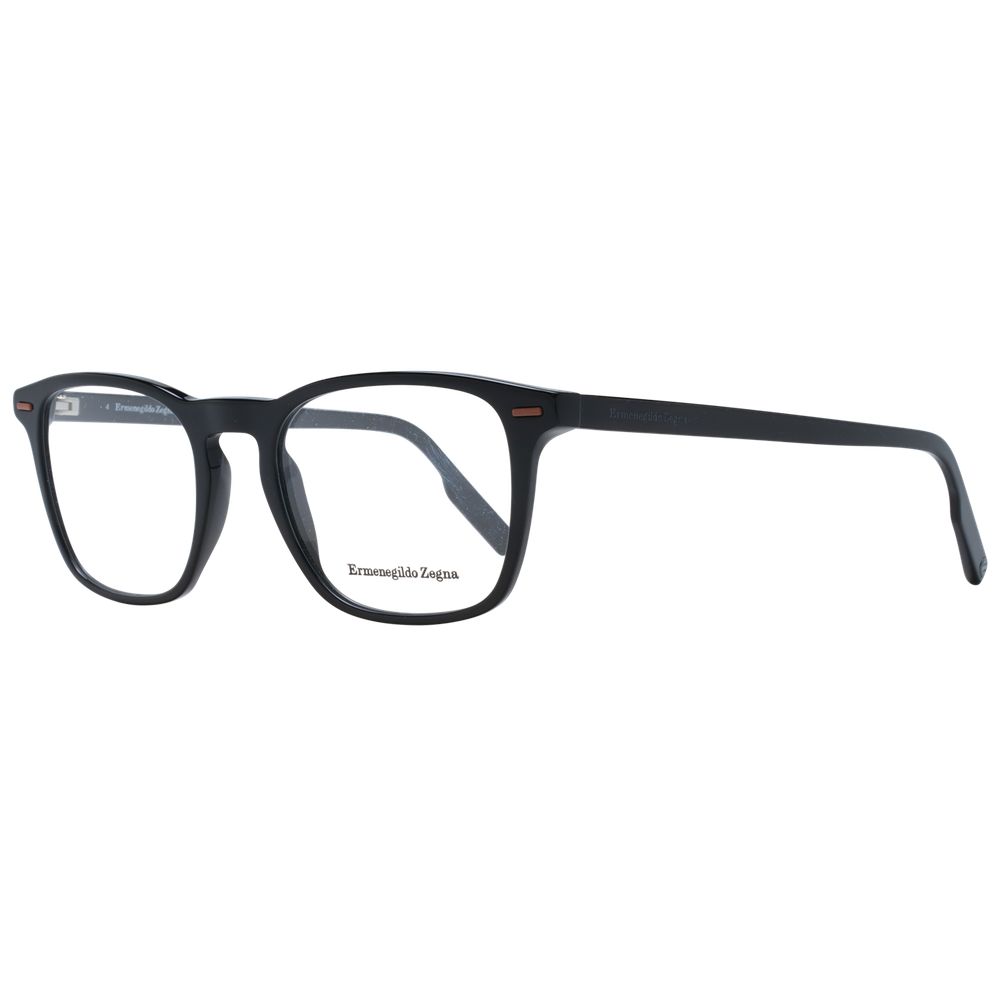Schwarze Herrenbrille mit Vollrand aus Kunststoff von Ermenegildo Zegna