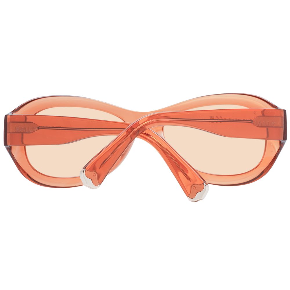 Brown Synthetic Sunglasses with Mirrored Lenses