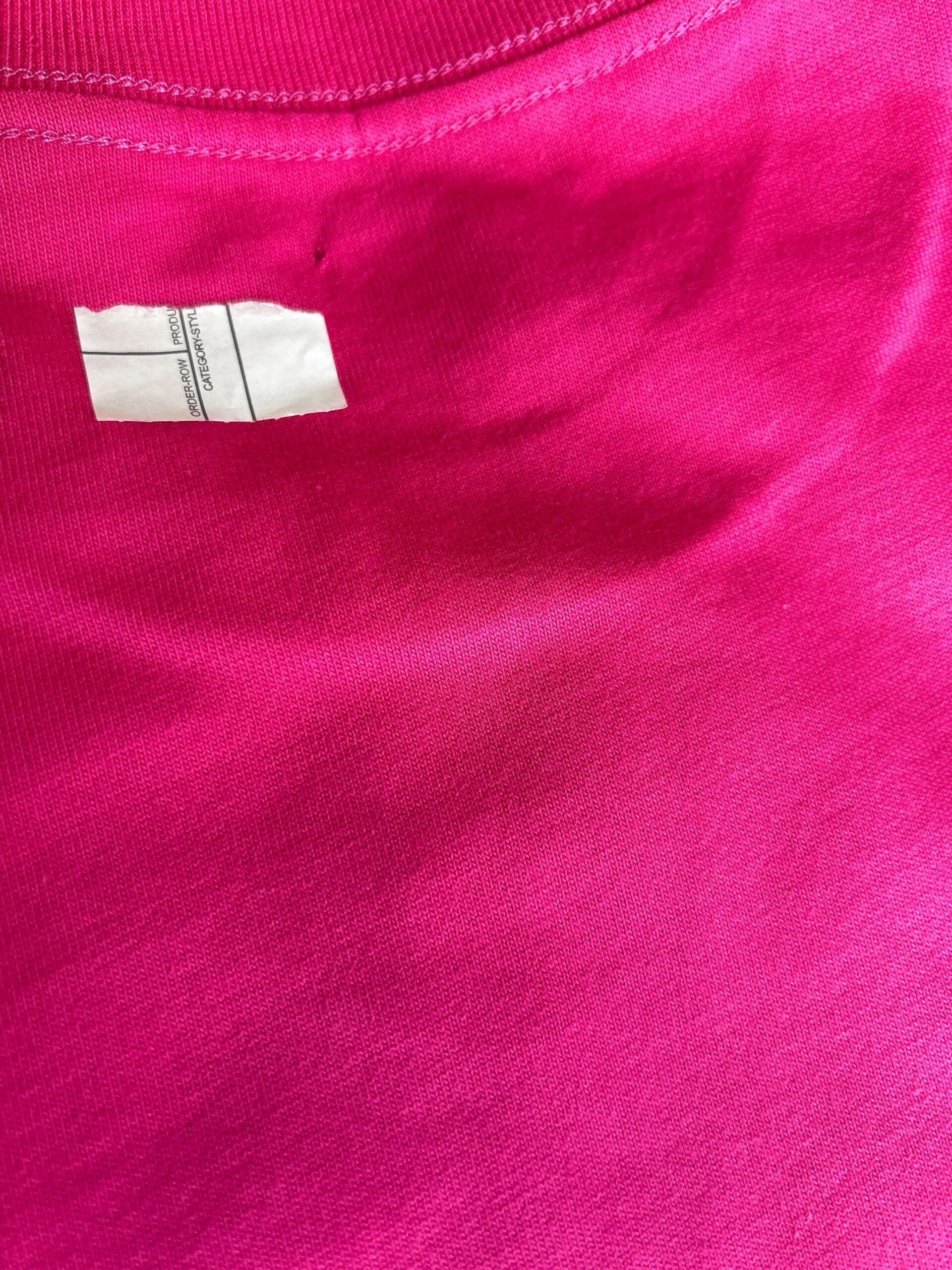 Balenciaga T-Shirt aus rosa Baumwolle mit Rundhalsausschnitt und kurzen Ärmeln