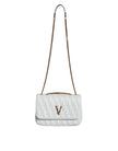 White Mini Nappa Leather Crossbody Shoulder BagVERSACE Absolutely stunning, 100% Authentic, brand new with tags VERSACE bags. Brand logo, solid color, crossbody strap, magnetic fastening. Model: Crossbody bag Material: 100% AOS, 100% PL Colour: White Pink