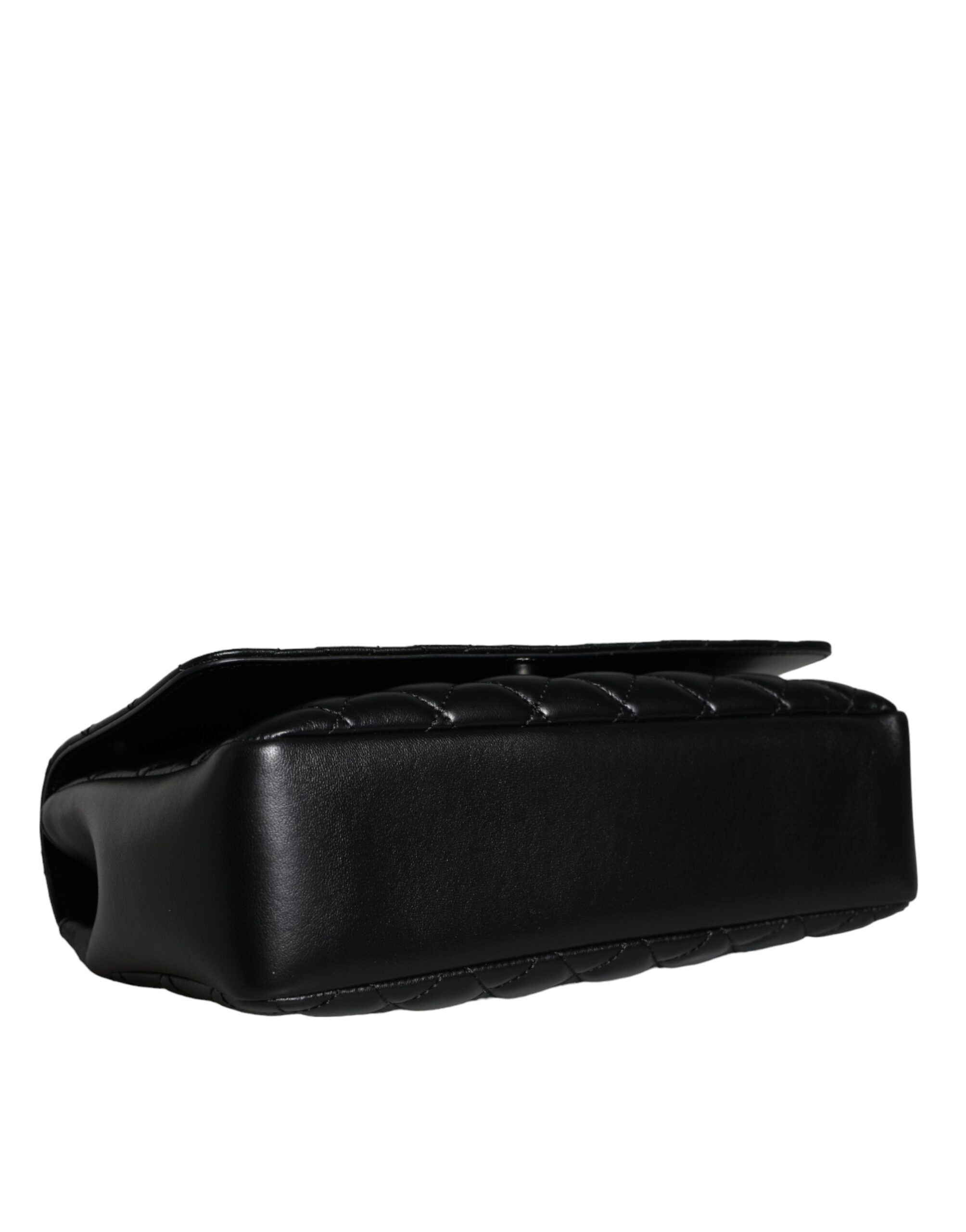 Black Quilted Lambskin Leather Crossbody Shoulder BagVERSACE Absolutely stunning, 100% Authentic, brand new with tags VERSACE bags. Brand logo, solid color, crossbody strap. Model: Crossbody bag Material: AOS100%, CO60% VI40% Colour: Black Fabric inner li