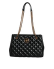 Black Quilted Nappa Leather Shoulder Chain Strap BagVERSACE Absolutely stunning, 100% Authentic, brand new with tags VERSACE bags. Brand logo, solid color, chain strap, snap button fastening. Model: Shoulder bag Material: 100% CO, 60% VI 40% Lamb Colour: