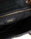 Black Quilted Nappa Leather Shoulder Chain Strap BagVERSACE Absolutely stunning, 100% Authentic, brand new with tags VERSACE bags. Brand logo, solid color, chain strap, snap button fastening. Model: Shoulder bag Material: 100% CO, 60% VI 40% Lamb Colour: