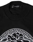 Black Medusa Embroidery Crew Neck Pullover SweaterVERSACE Absolutely stunning, 100% Authentic, brand new with tags VERSACE embroidered pullover sweater crafted from cotton features a long sleeves and crew neck. Model: Pullover sweater Colour: Black Materi