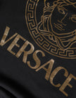 Black Medusa Fleece Cotton Crew Neck Sweatshirt SweaterVERSACE Absolutely stunning, 100% Authentic, brand new with tags VERSACE printed pullover sweater crafted from cotton features a long sleeves and crew neck. Model: Pullover sweater Colour: Black Mater