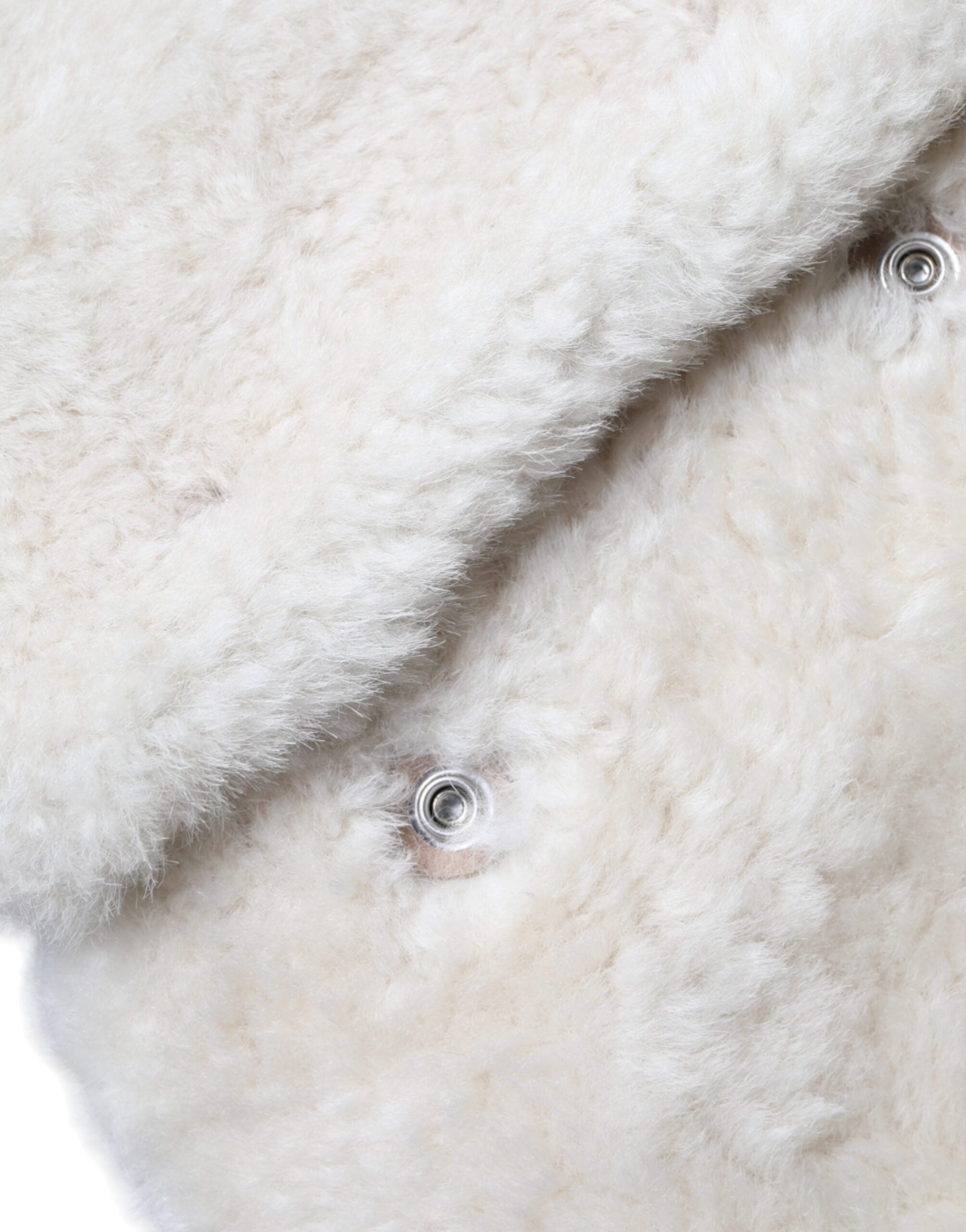 Weiße Leder-Shearling-Weste Jacke BURBERRY WARRENFORD