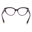 Purple Cellulose Acetate Glasses (Frames)Gender Women Main color Purple Frame color Purple Frame material Cellulose Acetate Rim Style Full-Rim Lenses Color Demo glasses Lenses Material Plastic Lenses Effect No Extra Lenses Height 42 Bridge width 16 Frame