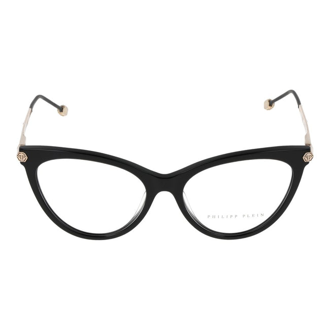 Black Cellulose Acetate Glasses (Frames)Gender Women Main color Black Frame color Black Frame material Cellulose Acetate Rim Style Full-Rim Lenses Color Demo glasses Lenses Material Plastic Lenses Effect No Extra Lenses Height 41 Bridge width 16 Frame wid