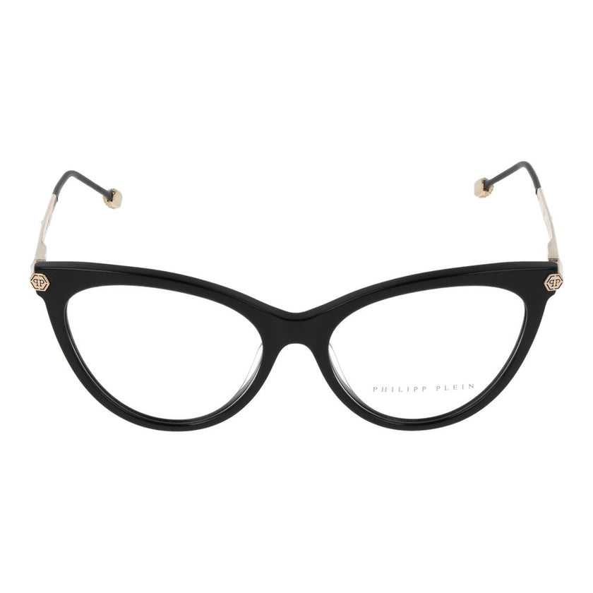 Black Cellulose Acetate Glasses (Frames)Gender Women Main color Black Frame color Black Frame material Cellulose Acetate Rim Style Full-Rim Lenses Color Demo glasses Lenses Material Plastic Lenses Effect No Extra Lenses Height 41 Bridge width 16 Frame wid