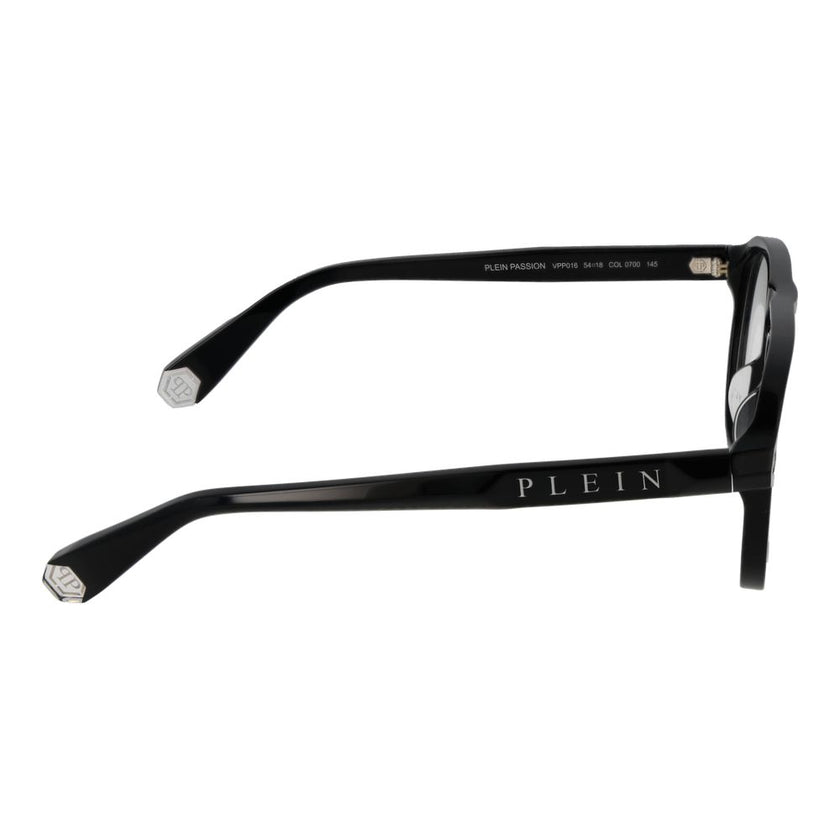 Black Cellulose Acetate Glasses (Frames)Gender Men Main color Black Frame color Black Frame material Cellulose Acetate Rim Style Full-Rim Lenses Color Demo glasses Lenses Material Plastic Lenses Effect No Extra Lenses Height 46 Bridge width 18 Frame width