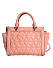Peach Quilted Leather Logo Crossbody VIVIANNE Messenger BagMICHAEL CROSS Absolutely stunning, 100% Authentic, brand new with tags MICHAEL KORS soft padded diamond quilted leather messenger bag with silver-tone embossed hardware. Model: VIVIANNE messenger