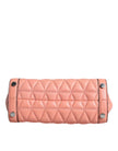 Peach Quilted Leather Logo Crossbody VIVIANNE Messenger BagMICHAEL CROSS Absolutely stunning, 100% Authentic, brand new with tags MICHAEL KORS soft padded diamond quilted leather messenger bag with silver-tone embossed hardware. Model: VIVIANNE messenger