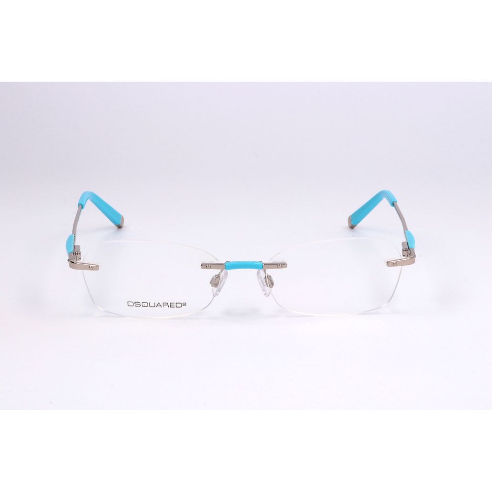 Silver Synthetic Metal Glasses Frames by DSQUARED2
