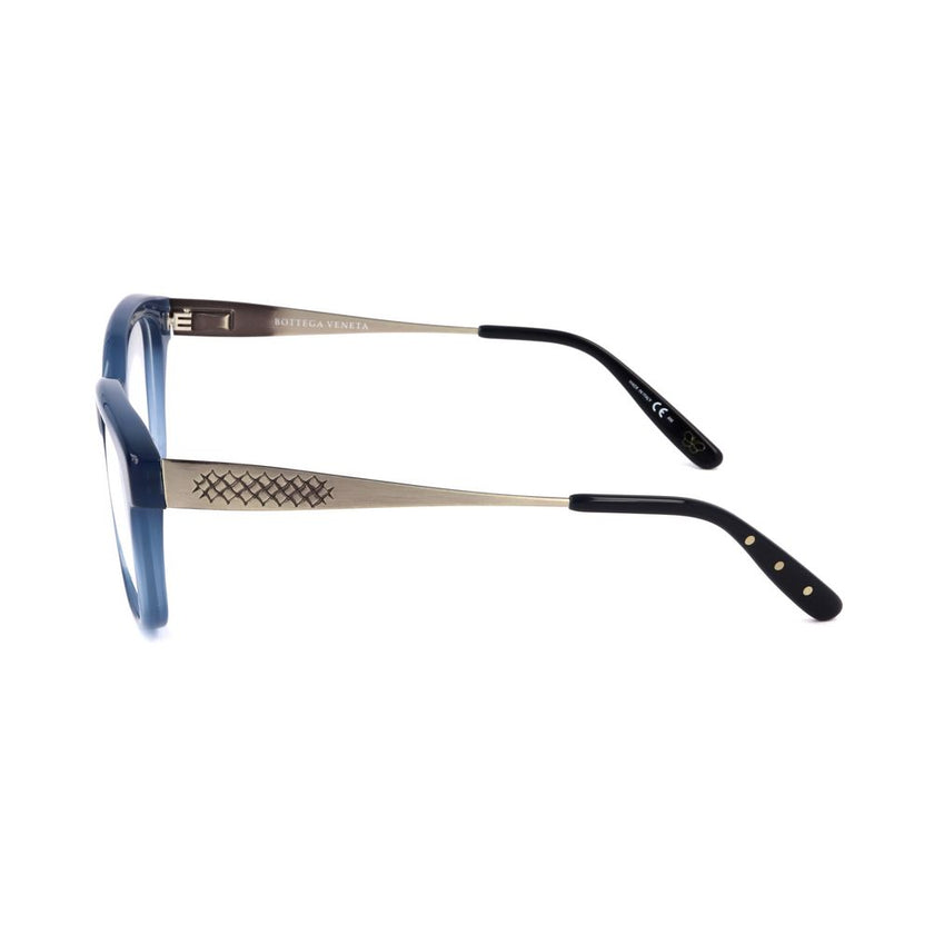 Bicolor Acetate Glasses (Frames)GLASSES BOTTEGA VENETA WOMAN BV242F2G (Lens/Bridge/Temple) 51/17/140 mm.Material: ACETATE.Colour: BLUE AND MATTE SILVER.Measures (Lens/Bridge/Temple): 51/17/140mm..Bicolor Acetate Glasses (Frames)${tagsBottega VenetaAulae B