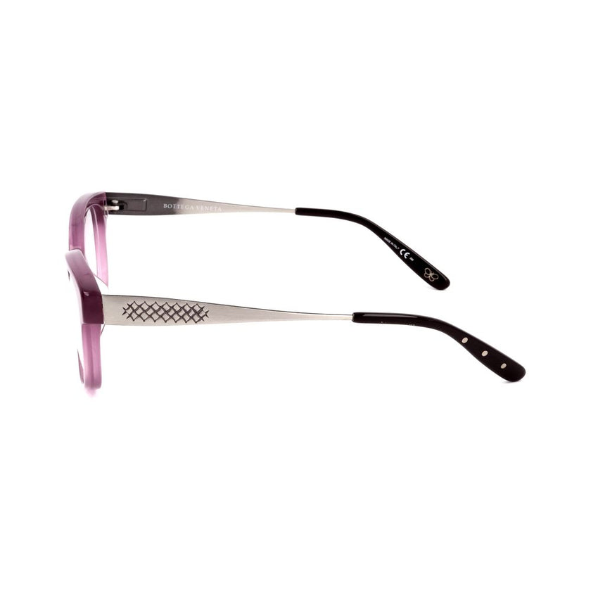 Bicolor Plastic Glasses (Frames)GLASSES BOTTEGA VENETA WOMAN BV602JF2B (Lens/Bridge/Temple) 53/16/ mm.Material: PLASTIC.Colour: SILVER AND PURPLE MATTE.Measures (Lens/Bridge/Temple): 53/16/mm..Bicolor Plastic Glasses (Frames)${tagsBottega VenetaAulae Bico