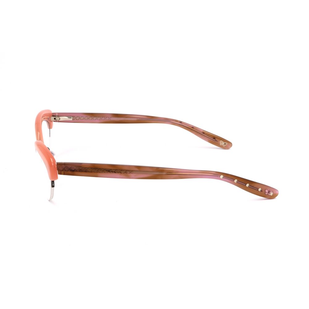 Bicolor Metal Glasses (Frames)GLASSES BOTTEGA VENETA WOMAN BV211HN1 (Lens/Bridge/Temple) 51/18/140 mm.Material: METAL.Colour: PINK AND BROWN SEMI-MATTE.Measures (Lens/Bridge/Temple): 51/18/140mm..Bicolor Metal Glasses (Frames)${tagsBottega VenetaAulae Bic
