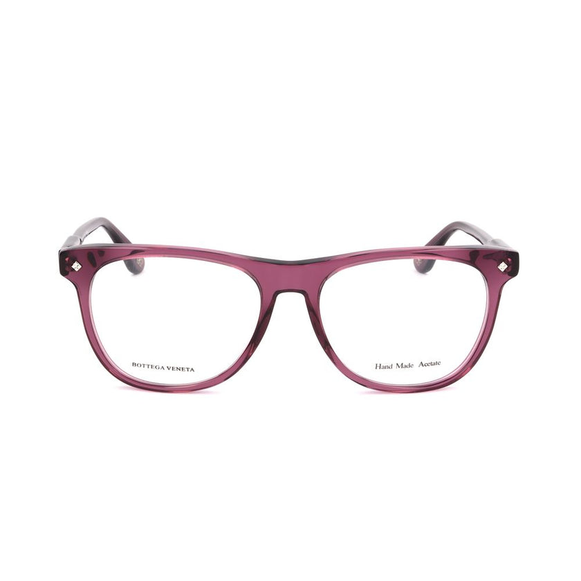 Purple Acetate Glasses (Frames)GLASSES BOTTEGA VENETA UNISEX BV282367 (Lens/Bridge/Temple) 54/17/140 mm.Material: ACETATE.Colour: TRANSPARENT PLUM.Measures (Lens/Bridge/Temple): 54/17/140mm..Purple Acetate Glasses (Frames)${tagsBottega VenetaAulae Purple
