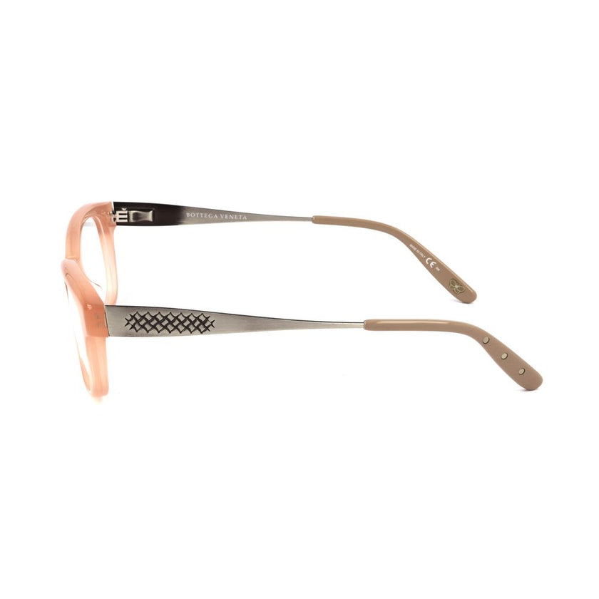 Bicolor Acetate Glasses (Frames)GLASSES BOTTEGA VENETA WOMAN BV243F2D (Lens/Bridge/Temple) 50/17/140 mm.Material: ACETATE.Colour: MATTE PINK AND SILVER.Measures (Lens/Bridge/Temple): 50/17/140mm..Bicolor Acetate Glasses (Frames)${tagsBottega VenetaAulae B