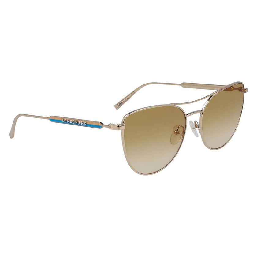Yellow Metal SunglassesSUNGLASSES LONGCHAMP WOMAN LO134S-728 (Lens/Bridge/Temple) 58/17/140 mm.Material: METAL.Colour: YELLOW.Measures (Lens/Bridge/Temple): 58/17/140mm.Gradient yellow.UV filter 1Yellow Metal Sunglasses${tagsLongchampAulae Yellow Metal Su