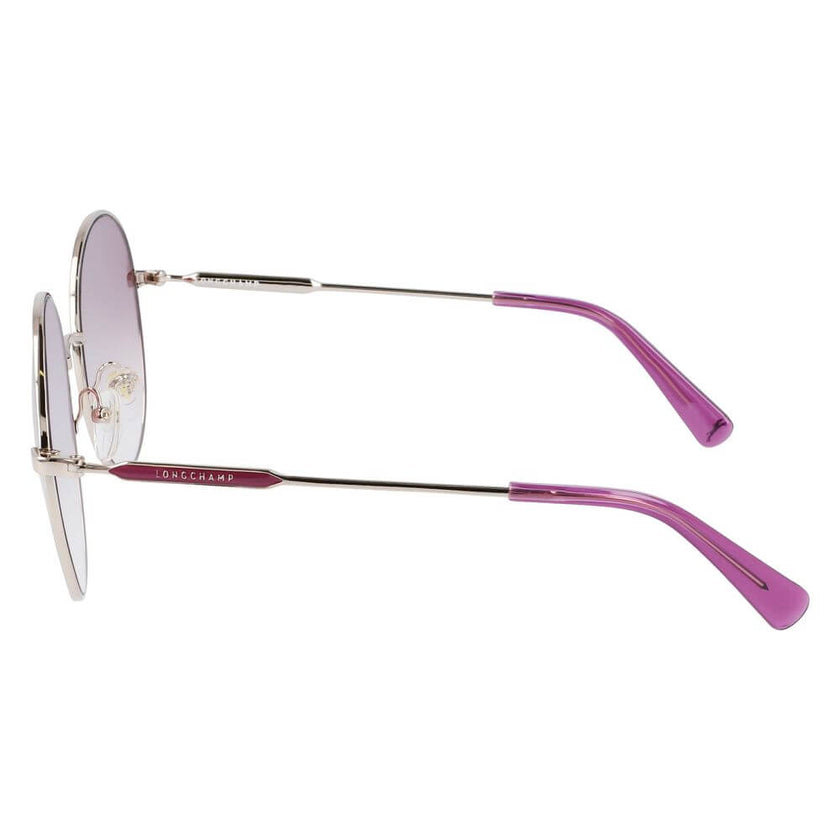 Gold Metal SunglassesSUNGLASSES LONGCHAMP WOMAN LO143S-773 (Lens/Bridge/Temple) 58/19/140 mm.Material: METAL.Colour: GOLDEN.Measures (Lens/Bridge/Temple): 58/19/140mm.GRADIENT PINK.UV FILTER 2Gold Metal Sunglasses${tagsLongchampAulae Gold Metal Sunglasses