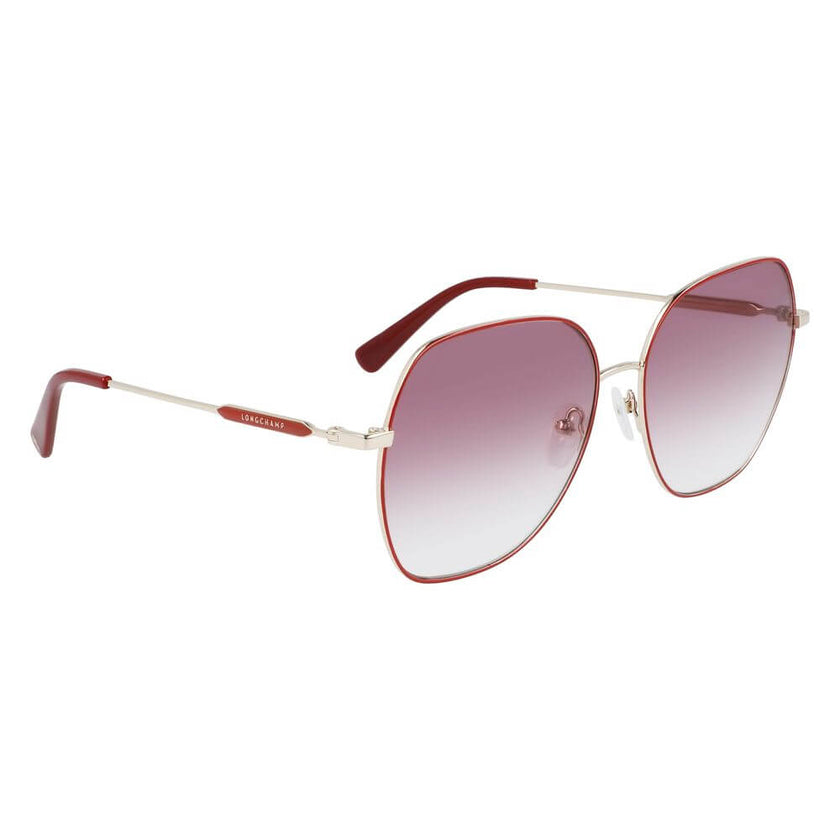 Red Metal SunglassesSUNGLASSES LONGCHAMP WOMAN LO151S-604 (Lens/Bridge/Temple) 60/16/145 mm.Material: METAL.Colour: RED.Measures (Lens/Bridge/Temple): 60/16/145mm.GRADIENT RED.UV FILTER 2Red Metal Sunglasses${tagsLongchampAulae Red Metal Sunglasses Longch