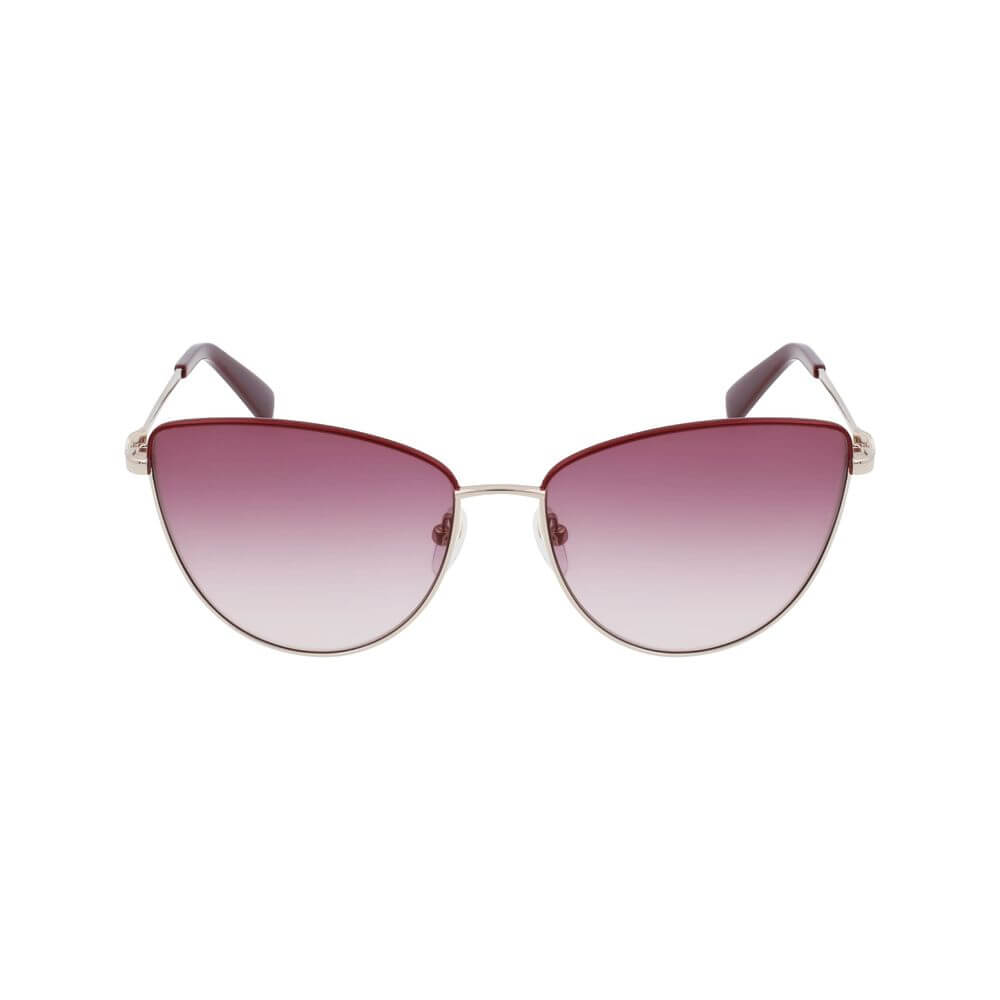 Gold Metal SunglassesSUNGLASSES LONGCHAMP WOMAN LO152S-721 (Lens/Bridge/Temple) 58/16/140 mm.Material: METAL.Colour: GOLDEN.Measures (Lens/Bridge/Temple): 58/16/140mm.GRADIENT RED.UV FILTER 2Gold Metal Sunglasses${tagsLongchampAulae Gold Metal Sunglasses