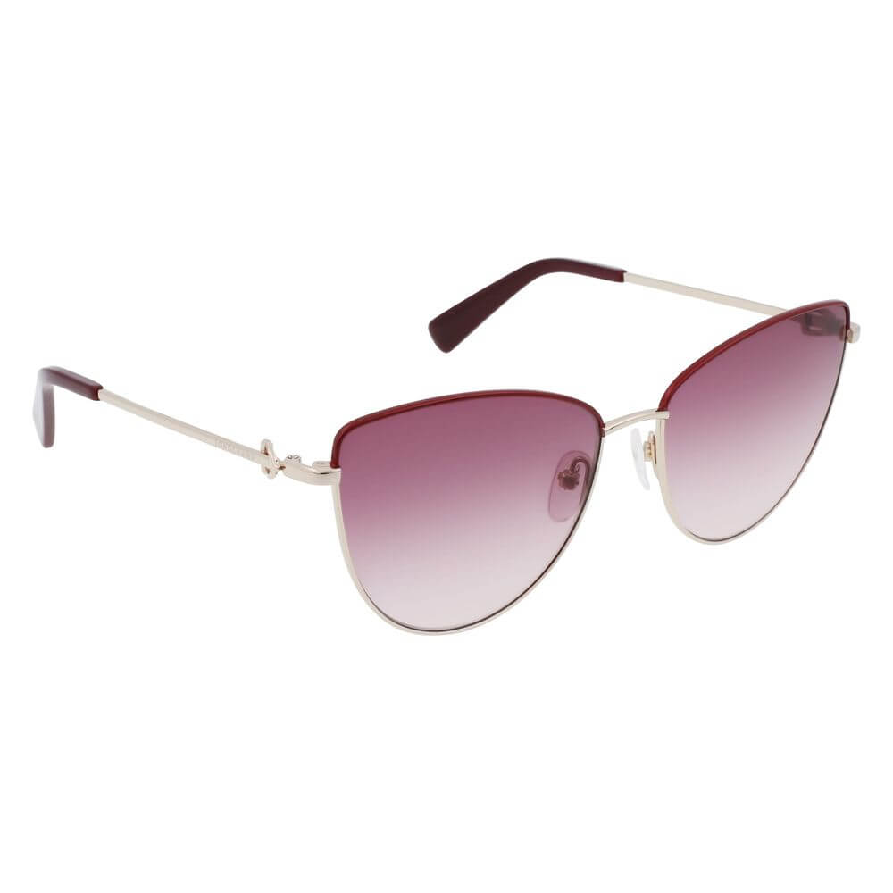 Gold Metal SunglassesSUNGLASSES LONGCHAMP WOMAN LO152S-721 (Lens/Bridge/Temple) 58/16/140 mm.Material: METAL.Colour: GOLDEN.Measures (Lens/Bridge/Temple): 58/16/140mm.GRADIENT RED.UV FILTER 2Gold Metal Sunglasses${tagsLongchampAulae Gold Metal Sunglasses