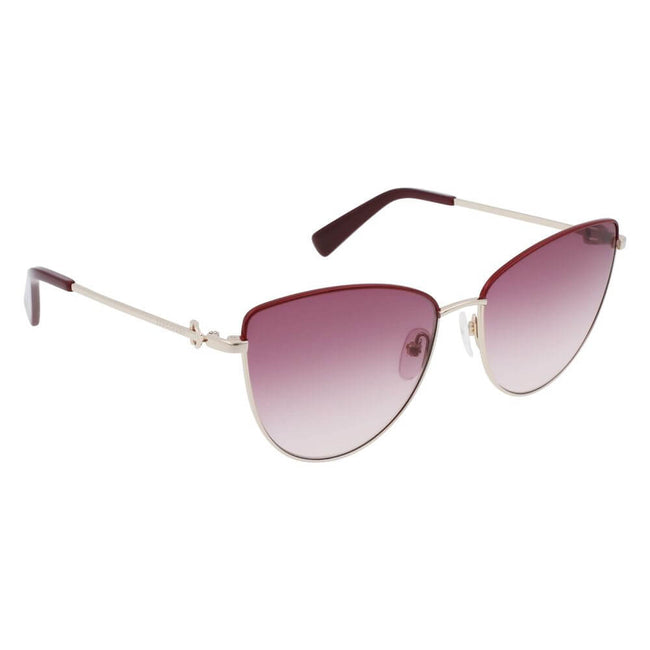 Gold Metal SunglassesSUNGLASSES LONGCHAMP WOMAN LO152S-721 (Lens/Bridge/Temple) 58/16/140 mm.Material: METAL.Colour: GOLDEN.Measures (Lens/Bridge/Temple): 58/16/140mm.GRADIENT RED.UV FILTER 2Gold Metal Sunglasses${tagsLongchampAulae Gold Metal Sunglasses