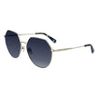 Bicolor Metal SunglassesSUNGLASSES LONGCHAMP WOMEN LO154S-713 (Lens/Bridge/Temple) 60/17/140 mm.Material: METAL.Colour: Gold and blue.Measures (Lens/Bridge/Temple): 60/17/140mm.Gradient black.UV filter 2Bicolor Metal Sunglasses${tagsLongchampAulae Bicolor