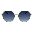 Bicolor Metal SunglassesSUNGLASSES LONGCHAMP WOMEN LO154S-713 (Lens/Bridge/Temple) 60/17/140 mm.Material: METAL.Colour: Gold and blue.Measures (Lens/Bridge/Temple): 60/17/140mm.Gradient black.UV filter 2Bicolor Metal Sunglasses${tagsLongchampAulae Bicolor