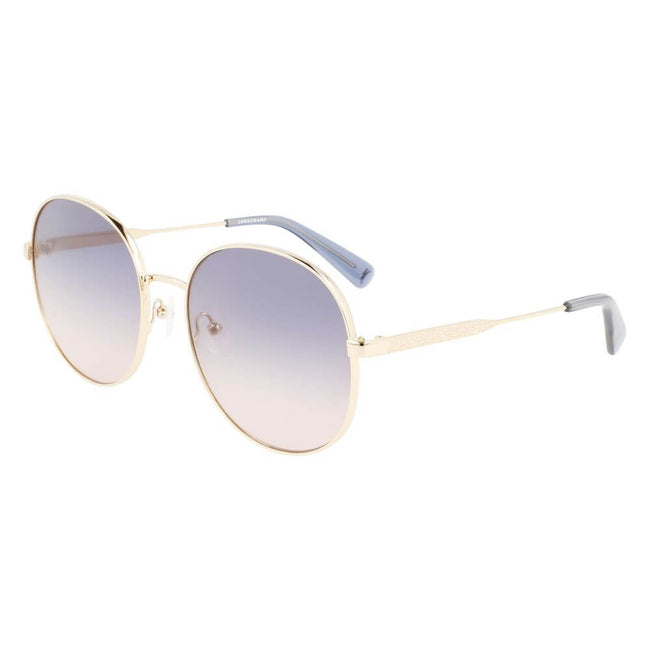 Multicolor Metal SunglassesSUNGLASSES LONGCHAMP WOMEN LO161S-704 (Lens/Bridge/Temple) 59/19/140 mm.Material: METAL.Colour: Orange blue gold.Measures (Lens/Bridge/Temple): 59/19/140mm.Pink Gradient blue.UV filter 2Multicolor Metal Sunglasses${tagsLongchamp