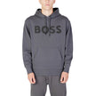 Gray Cotton HoodieDiscover the Boss WEBASICHOOD 50487134 menâs hoodie, a piece that combines contemporary style with superior comfort. Crafted from 100% pure cotton, this hoodie offers a soft feel and excellent breathability. The design features a spaci