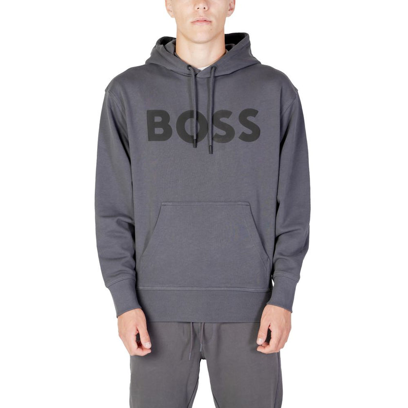 Gray Cotton HoodieDiscover the Boss WEBASICHOOD 50487134 menâs hoodie, a piece that combines contemporary style with superior comfort. Crafted from 100% pure cotton, this hoodie offers a soft feel and excellent breathability. The design features a spaci