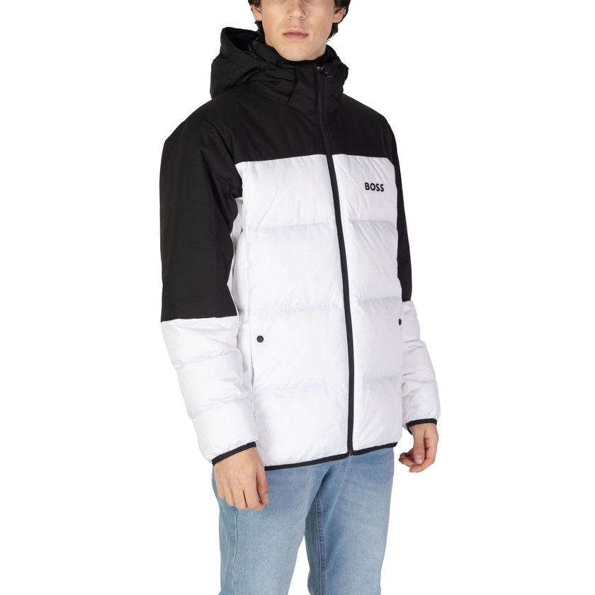 White Recycled Polyester Jackets & CoatThe Boss J_Hamar 3 10237082 01 50522660 menâs puffer jacket is the perfect choice for facing colder days with style and comfort. Made entirely from recycled polyester, this jacket combines sustainability and qualit