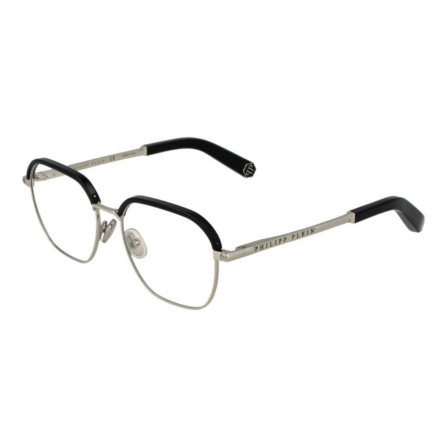 Black Metal Glasses (Frames)Gender Men Main color Black Frame color Black Frame material Metal Rim Style Full-Rim Lenses Color Demo glasses Lenses Material Plastic Lenses Effect No Extra Lenses Height 44 Bridge width 17 Frame width 135 Temples Length 145