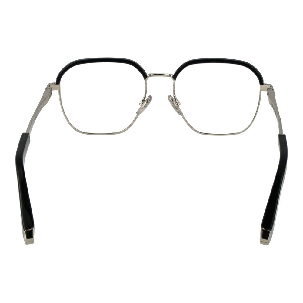 Black Metal Glasses (Frames)Gender Men Main color Black Frame color Black Frame material Metal Rim Style Full-Rim Lenses Color Demo glasses Lenses Material Plastic Lenses Effect No Extra Lenses Height 44 Bridge width 17 Frame width 135 Temples Length 145