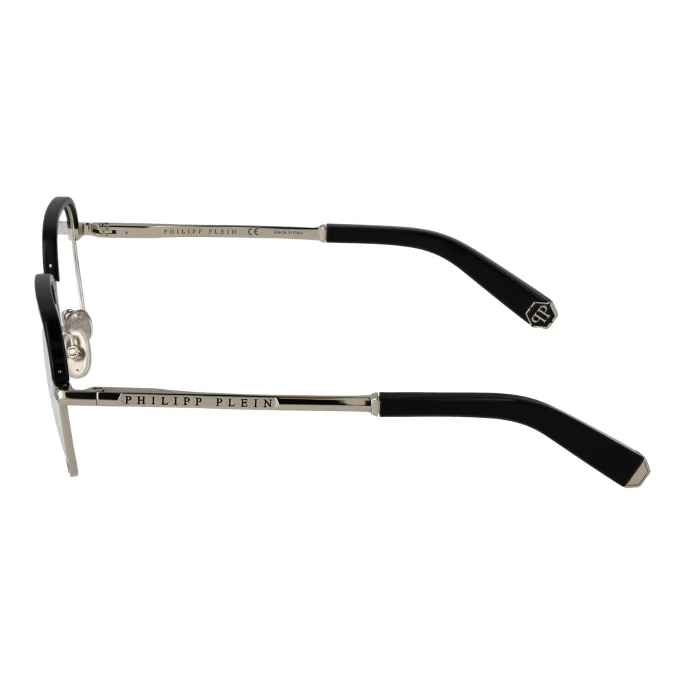 Black Metal Glasses (Frames)Gender Men Main color Black Frame color Black Frame material Metal Rim Style Full-Rim Lenses Color Demo glasses Lenses Material Plastic Lenses Effect No Extra Lenses Height 44 Bridge width 17 Frame width 135 Temples Length 145