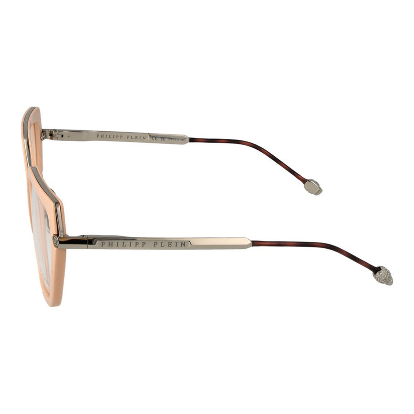 Pink Metal & Plastic Glasses (Frames)Gender Women Main color Rose Frame color Rose Frame material Metal & Plastic Rim Style Full-Rim Lenses Color Demo glasses Lenses Material Plastic Lenses Effect No Extra Lenses Height 43 Bridge width 19 Frame width 140