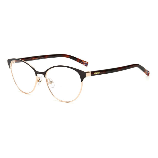 Brown Metal Glasses (Frames)GLASSES MISSONI WOMEN MIS-0024-09Q (Lens/Bridge/Temple) 55/16/140 mm.Material: METAL.Colour: Brown.Measures (Lens/Bridge/Temple): 55/16/140mm..Brown Metal Glasses (Frames)${tagsMissoniAulae Brown Metal Glasses (Frames) MissoniA