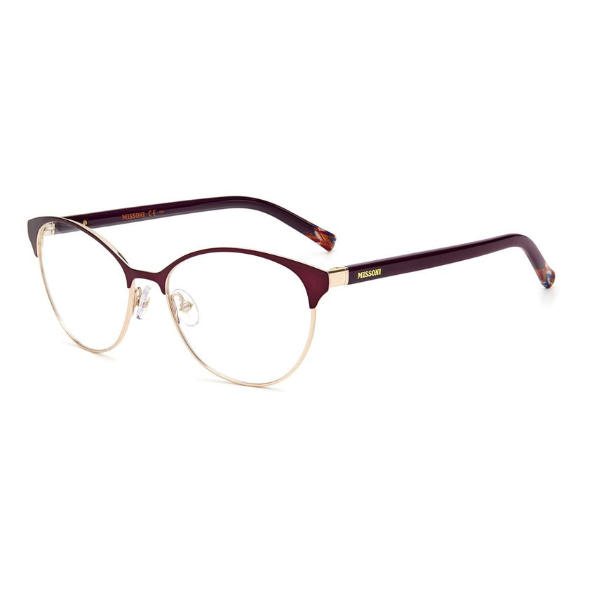 Purple Metal Glasses (Frames)GLASSES MISSONI WOMEN MIS-0024-B3V (Lens/Bridge/Temple) 55/16/140 mm.Material: METAL.Colour: Violet.Measures (Lens/Bridge/Temple): 55/16/140mm..Purple Metal Glasses (Frames)${tagsMissoniAulae Purple Metal Glasses (Frames) Miss