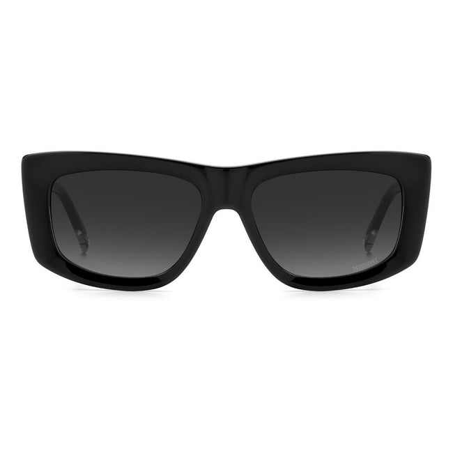 Black Plastic SunglassesSUNGLASSES MISSONI WOMEN MIS0111S807 (Lens/Bridge/Temple) 56/16/145 mm.Material: PLASTIC.Colour: BLACK.Measures (Lens/Bridge/Temple): 56/16/145mm.GREY.GradientBlack Plastic Sunglasses${tagsMissoniAulae Black Plastic Sunglasses Miss