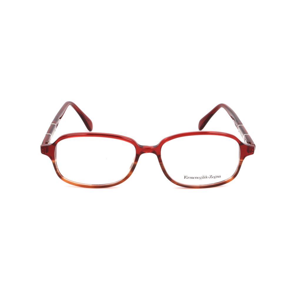 Red Synthetic Glasses Frames by Ermenegildo Zegna