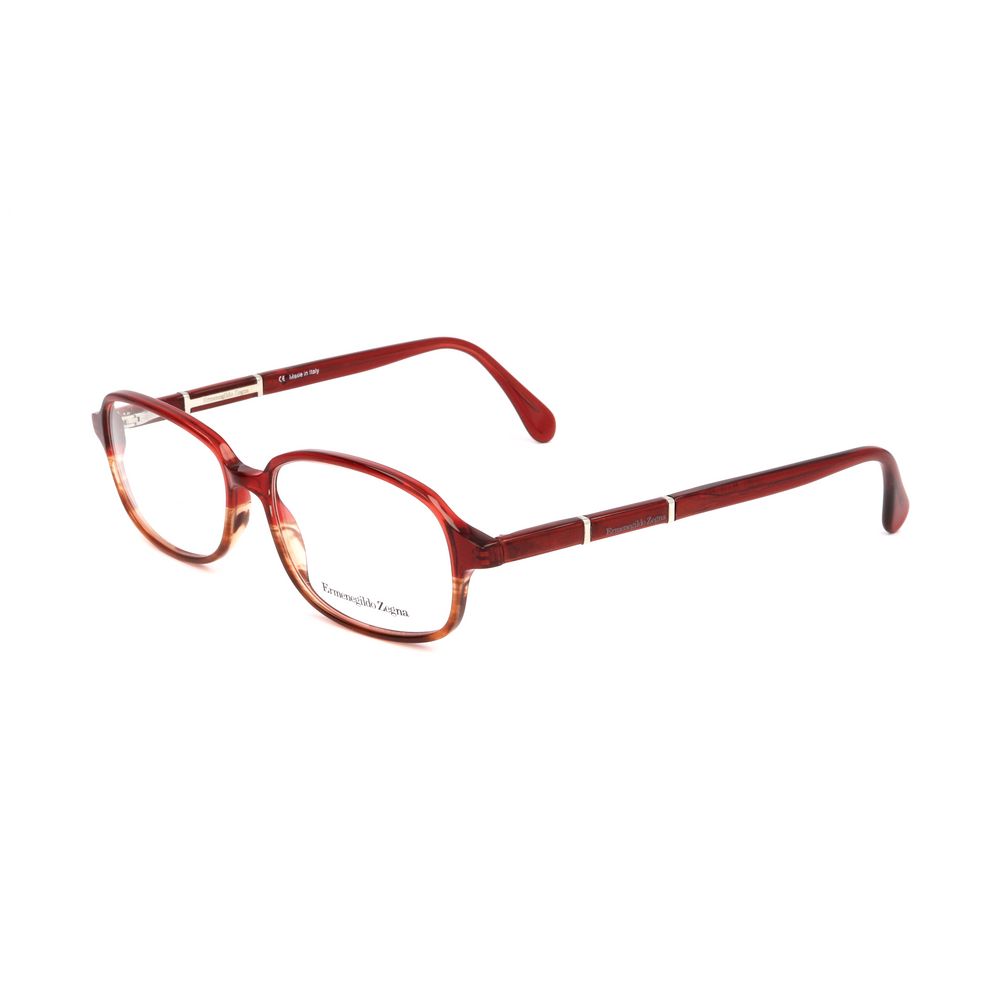 Red Synthetic Glasses Frames by Ermenegildo Zegna