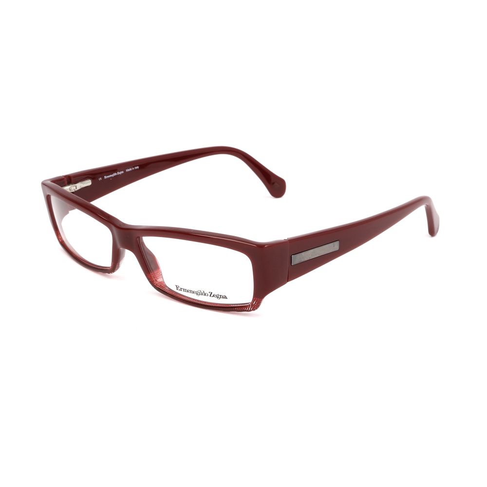 Red Synthetic Eyeglass Frames by Ermenegildo Zegna