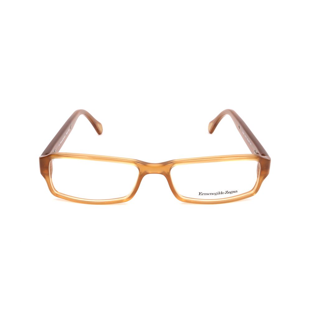 Brown Synthetic Glasses Frames by Ermenegildo Zegna